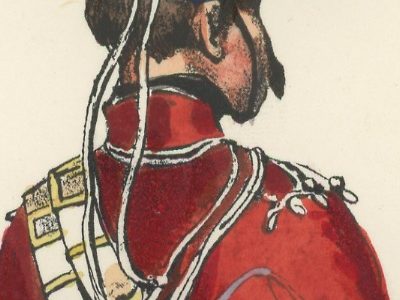 Gravure XIX - Martinet - L'armée française - Uniforme -Soldat - Monarchie de Juillet - 1830 et 1848 - Hussards 4 régiment