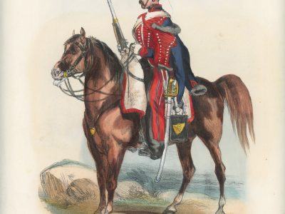 Gravure XIX - Martinet - L'armée française - Uniforme -Soldat - Monarchie de Juillet - 1830 et 1848 - Hussards 5 régiment