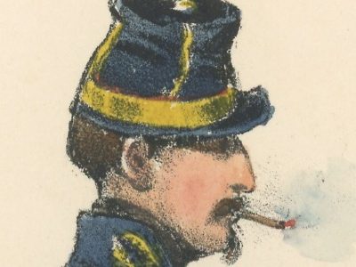 Gravure XIX - Martinet - L'armée française - Uniforme -Soldat - Monarchie de Juillet - 1830 et 1848 - École Polytechnique