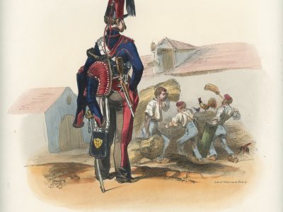 Gravure XIX - Martinet - L'armée française - Uniforme -Soldat - Monarchie de Juillet - 1830 et 1848 - Hussards 5 régiment