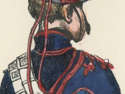 Gravure XIX - Martinet - L'armée française - Uniforme -Soldat - Monarchie de Juillet - 1830 et 1848 - Hussards 5 régiment