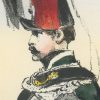 Gravure XIX - Martinet - L'armée française - Uniforme -Soldat - Monarchie de Juillet - 1830 et 1848 - Hussards 6 régiment Officier