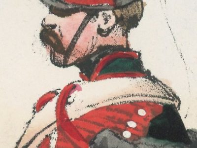 Gravure XIX - Martinet - L'armée française - Uniforme -Soldat - Monarchie de Juillet - 1830 et 1848 - Hussards 6 régiment