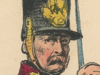 Gravure XIX - Martinet - L'armée française - Uniforme -Soldat - Monarchie de Juillet - 1830 et 1848 - Vétéran