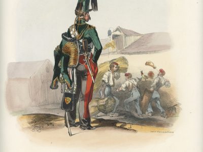 Gravure XIX - Martinet - L'armée française - Uniforme -Soldat - Monarchie de Juillet - 1830 et 1848 - Hussards 7 régiment