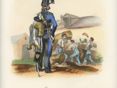 Gravure XIX - Martinet - L'armée française - Uniforme -Soldat - Monarchie de Juillet - 1830 et 1848 - Hussards 8 régiment