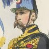 Gravure XIX - Martinet - L'armée française - Uniforme -Soldat - Monarchie de Juillet - 1830 et 1848 - Hussards 9 régiment Etendard