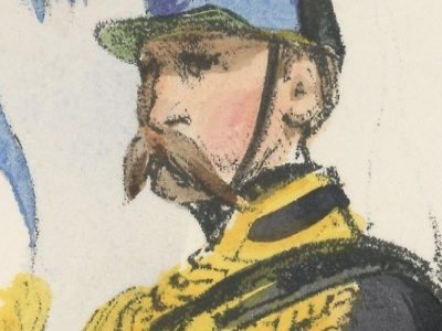 Gravure XIX - Martinet - L'armée française - Uniforme -Soldat - Monarchie de Juillet - 1830 et 1848 - Hussards 9 régiment Etendard