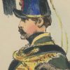 Gravure XIX - Martinet - L'armée française - Uniforme -Soldat - Monarchie de Juillet - 1830 et 1848 - Hussards 9 régiment Officier