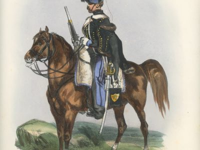 Gravure XIX - Martinet - L'armée française - Uniforme -Soldat - Monarchie de Juillet - 1830 et 1848 - Hussards 9 régiment