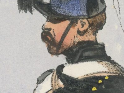 Gravure XIX - Martinet - L'armée française - Uniforme -Soldat - Monarchie de Juillet - 1830 et 1848 - Hussards 9 régiment