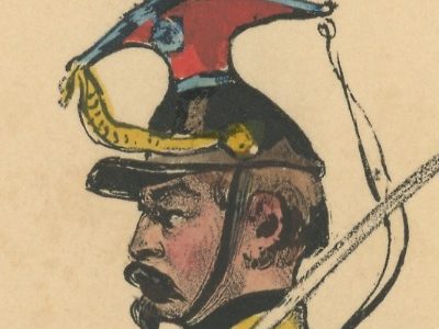 Gravure XIX - Martinet - L'armée française - Uniforme -Soldat - Monarchie de Juillet - 1830 et 1848 - Chasseur d'Afrique