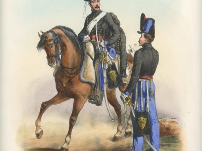 Gravure XIX - Martinet - L'armée française - Uniforme -Soldat - Monarchie de Juillet - 1830 et 1848 - Hussards 9 régiment