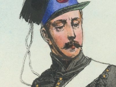 Gravure XIX - Martinet - L'armée française - Uniforme -Soldat - Monarchie de Juillet - 1830 et 1848 - Hussards 9 régiment
