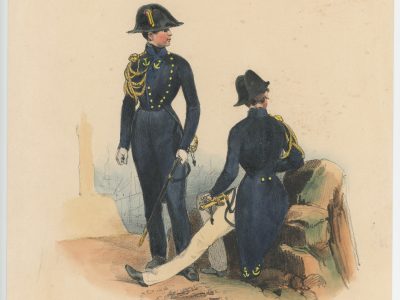 Gravure XIX - Martinet - L'armée française - Uniforme -Soldat - Monarchie de Juillet - 1830 et 1848 - Marine Française