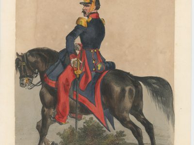 Gravure XIX - Martinet - L'armée française - Uniforme -Soldat - Monarchie de Juillet - 1830 et 1848 - Infanterie Ligne Colonel