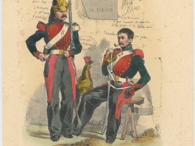 Gravure XIX - Martinet - L'armée française - Uniforme -Soldat - Monarchie de Juillet - 1830 et 1848 - Dragons à Cheval