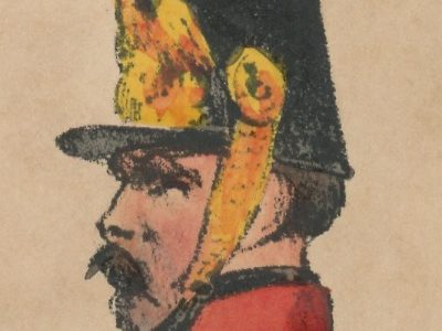 Gravure XIX - Martinet - L'armée française - Uniforme -Soldat - Monarchie de Juillet - 1830 et 1848 - Infanterie Ligne Colonel
