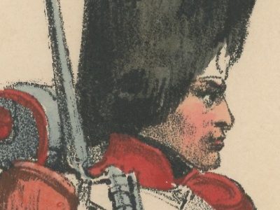Gravure XIX - Martinet - L'armée française - Uniforme -Soldat - Monarchie de Juillet - 1830 et 1848 - Garde Nationale Grenadier