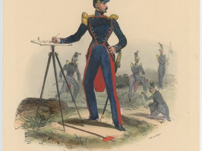 Gravure XIX - Martinet - L'armée française - Uniforme -Soldat - Monarchie de Juillet - 1830 et 1848 - Ecole Application de Metz