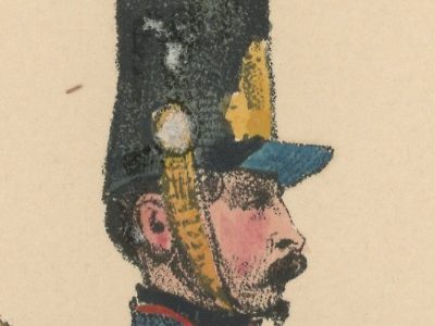 Gravure XIX - Martinet - L'armée française - Uniforme -Soldat - Monarchie de Juillet - 1830 et 1848 - Ecole Application de Metz