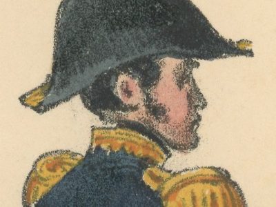 Gravure XIX - Martinet - L'armée française - Uniforme -Soldat - Monarchie de Juillet - 1830 et 1848 - Capitaine de Vaisseau