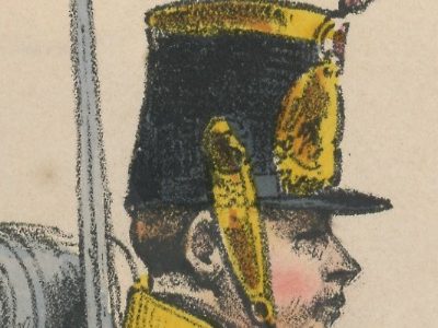 Gravure XIX - Martinet - L'armée française - Uniforme -Soldat - Monarchie de Juillet - 1830 et 1848 - Infanterie Légère Chasseur