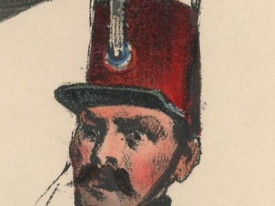 Gravure XIX - Martinet - L'armée française - Uniforme -Soldat - Monarchie de Juillet - 1830 et 1848 - Chasseur à Cheval Officier