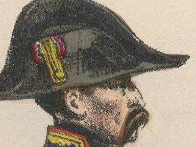 Gravure XIX - Martinet - L'armée française - Uniforme -Soldat - Monarchie de Juillet - 1830 et 1848 - Corps Royal d'Etat Major