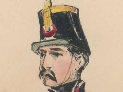 Gravure XIX - Martinet - L'armée française - Uniforme -Soldat - Monarchie de Juillet - 1830 et 1848 - Infanterie de Ligne