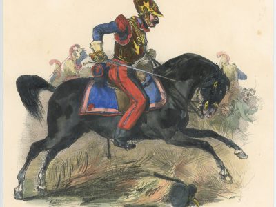 Gravure XIX - Martinet - L'armée française - Uniforme -Soldat - Monarchie de Juillet - 1830 et 1848 - Carabiniers