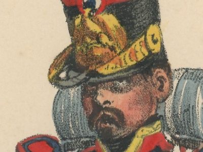 Gravure XIX - Martinet - L'armée française - Uniforme -Soldat - Monarchie de Juillet - 1830 et 1848 - Infanterie de ligne - Musicien