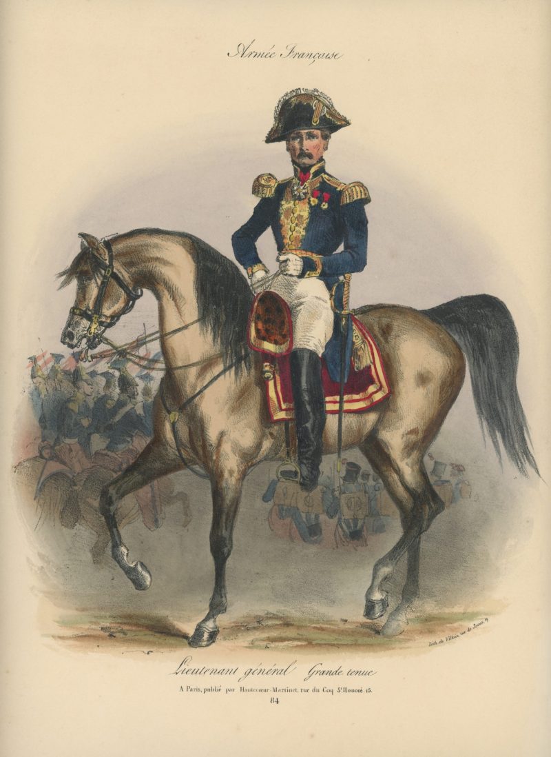 Gravure XIX - Martinet - L'armée française - Uniforme -Soldat - Monarchie de Juillet - 1830 et 1848 - Lieutenant Général