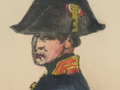 Gravure XIX - Martinet - L'armée française - Uniforme -Soldat - Monarchie de Juillet - 1830 et 1848 - Officier d'administration