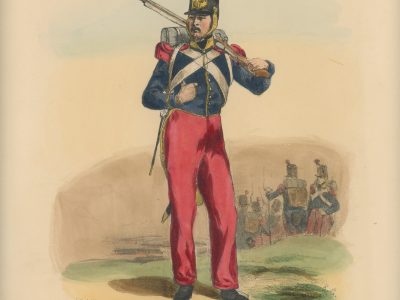 Gravure XIX - Martinet - L'armée française - Uniforme -Soldat - Monarchie de Juillet - 1830 et 1848 - Infanterie Lègère Carabinier