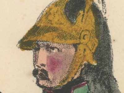 Gravure XIX - Martinet - L'armée française - Uniforme -Soldat - Monarchie de Juillet - 1830 et 1848 - Dragons à Cheval Officier