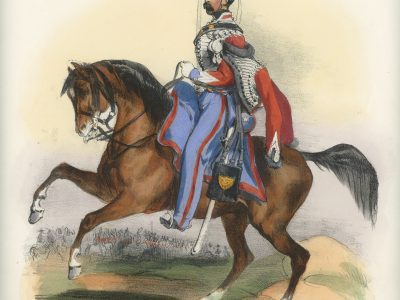 Gravure XIX - Martinet - L'armée française - Uniforme -Soldat - Monarchie de Juillet - 1830 et 1848 - Hussards 4 régiment Officier