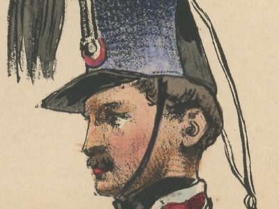 Gravure XIX - Martinet - L'armée française - Uniforme -Soldat - Monarchie de Juillet - 1830 et 1848 - Hussards 4 régiment Officiers