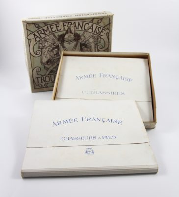 Figurines Dépliant Armée Française Cuirassiers et Chasseurs à Pied 3ème République XIX