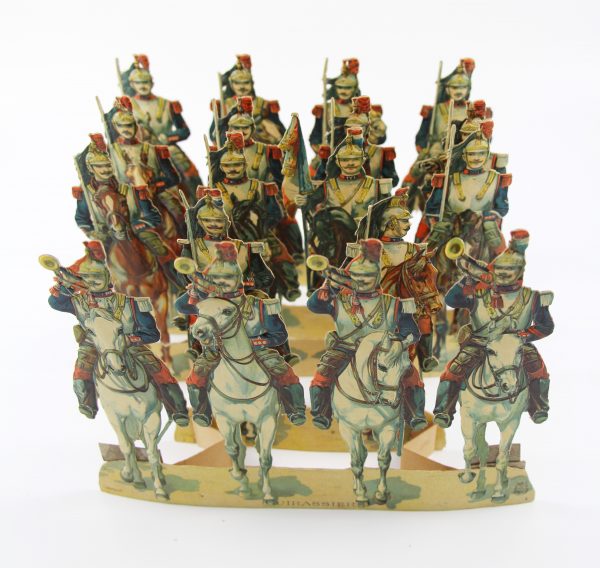 Figurines Dépliant Armée Française Cuirassiers et Chasseurs à Pied 3ème République XIX