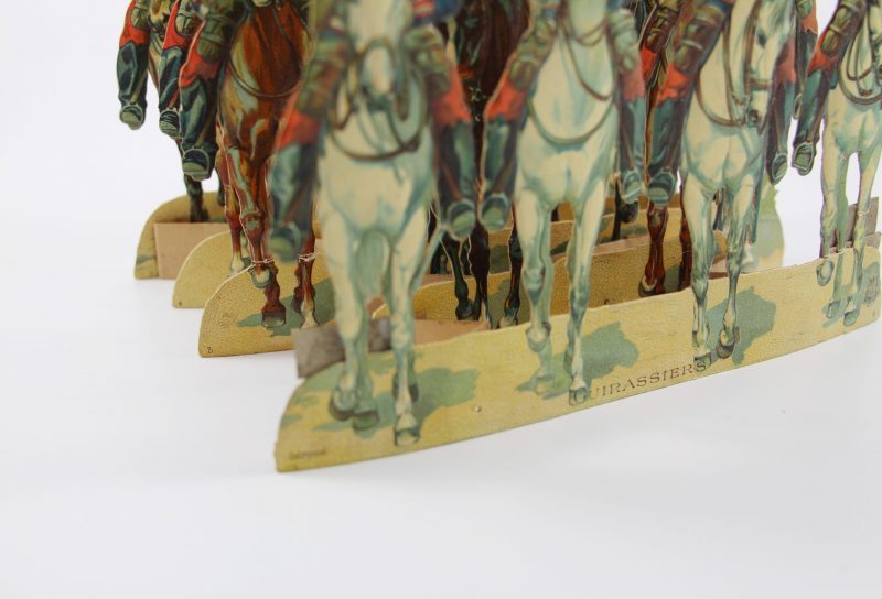 Figurines Dépliant Armée Française Cuirassiers et Chasseurs à Pied 3ème République XIX