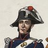 Planche ancienne sur l'armée Française - Charles Vernier - Costumes de l'armée Française - Ville de Paris - Rehaussée à la main - Corps Spéciaux