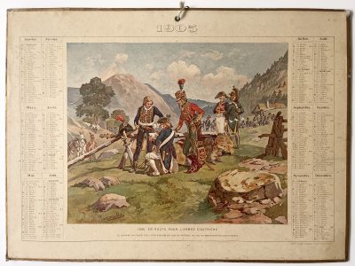 Calendrier 1905 - 1805 - Henri Ganier Tanconville - L'armée d'Autriche - Benjamin Zix - Strasbourg - Vosges