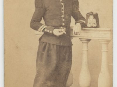 CDV Soldat Français - Infanterie - Uniforme - 2nd empire - Sabre - Shako