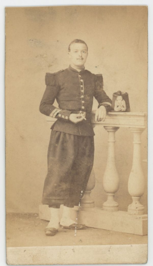 CDV Soldat Français - Infanterie - Uniforme - 2nd empire - Sabre - Shako