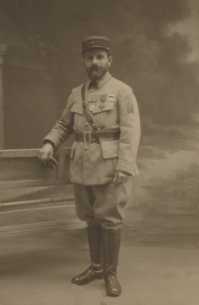 Grande CDV Soldat Français - Infanterie - Uniforme - Guerre 14/18 - Croix de la légion d'honneur - Décoration - Paris 1920 / 1921