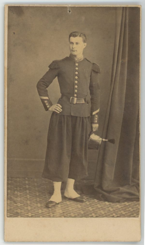 CDV Soldat Français - Infanterie - Uniforme - 2nd empire - Sabre - Shako