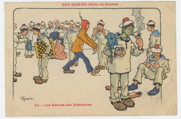 Lot 56 Cartes Postale Illustrée - Marine Française - Marin - Port - Henri Gervèse - La vie du Marin