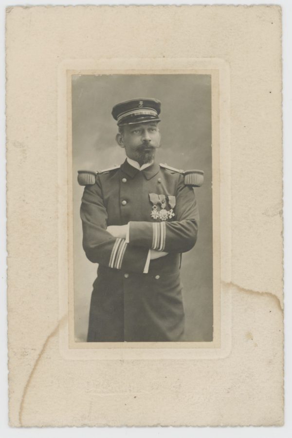 Photographie Officier de la Marine - Soldat - Français - Début 20e - 1900 - Uniforme de la Marine Française - Photographe Paris