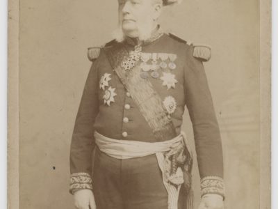 Grande CDV - Officier de la Marine - Soldat - Français - Amiral Bienaimé - 1895 - Uniforme - Marine Française - Pierre Petit Paris